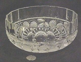 HEAVY GLASS BLEIKRISTALL BEYER GERMANY BOWL