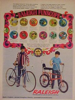 BIKE AD 1971 Raleigh Chopper 3~Speed Boys Bicycles~ZODIA​C