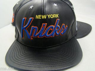   Snapback Stars Leather NY Knicks Strapback Hat Big Sean Snakeskin