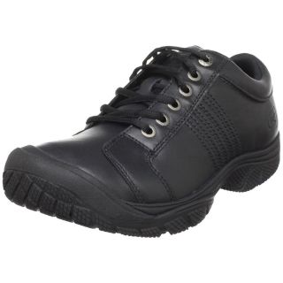 KEEN Utility Mens PTC Oxford Leather Non Slip Work Shoes [ Black ]