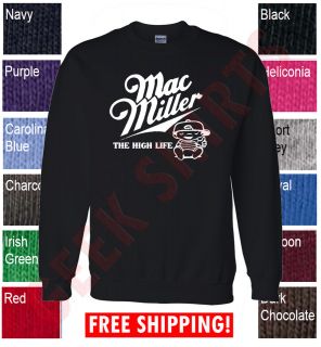 THE HIGH LIFE Mac Miller gang khalifa knock wiz dope ymcmb sweatshirt 
