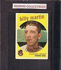 1959 TOPPS BILLY MARTIN 295 CLEVELAND INDIANS