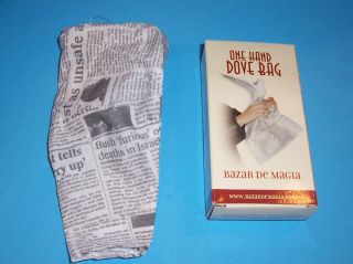 One Hand Dove Bag Magic Trick Newspaper Stage Bird Appear Comfortable 