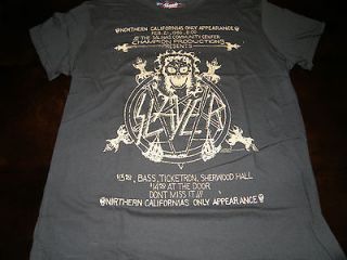 Slayer Vintage Flyer Shirt NEW *M* Reign In Blood Hell Awaits Junk 