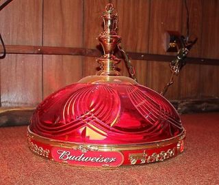   Budweiser Clydesdale Ruby Red Game Table Light/Bar Light Great for Bar