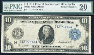 1914 10 federal reserve note in Federal Reserve Notes