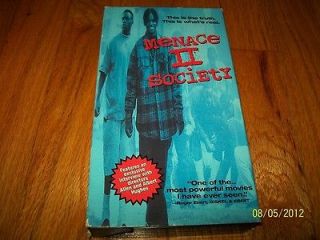 MENACE II SOCIETY VHS VERY GOOD CONDITION THE HUGHES BROTHERS TYRIN 