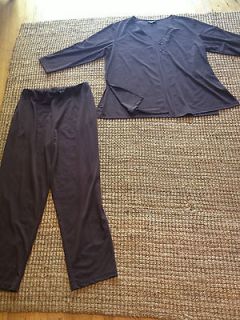 blane von furstenberg brown skirt, pants and cardigain set 1X