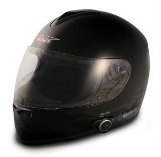 VCAN V 136B MOTORCYCLE HELMET WITH BUILT IN STEREO BLUETOOTH SYSTEM 