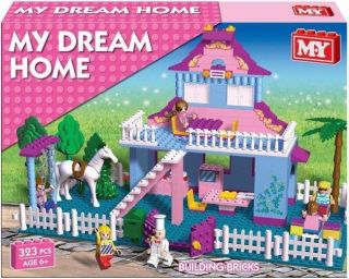   Dream Home building block set Princess House Brick Set 323pcs Girls 6