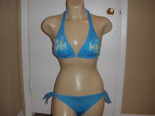 Cool Billabong 2 pieces bikini set reversible bra Swimsuit Blue Sz 