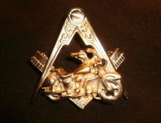   finish freemason,shriner motor corp, masonic compass/square, vest pin