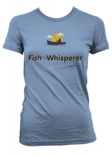 Fish Whisperer Boat Fisherman Silhouette Fishing Angling Outdoor 