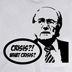 NEW Funny football Sepp Blatter Crisis FIFA T Shirt