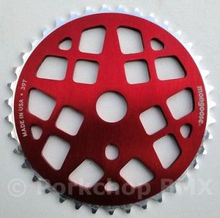 Mongoose® Motomag BMX bicycle chainwheel 39T *MADE IN USA* RED 