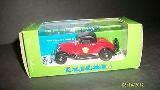 ELICOR HOBBYCAR SA 1/43 BLOOMFIELD F.D DIECAST 30S RED ROADSTER IN 