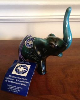 Blue Mountain Pottery Elephant Figurine NWT