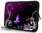 10 10.1 Purple Butterfly Laptop Sleeve Bag Netbook Case For HP Mini 