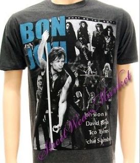 Bon Jovi American Metal Rock Vtg Women Men T shirt Sz M