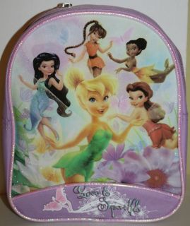 Disney Fairies Light Purple Zips Up Love to Sparkle Backpack Bookbag 