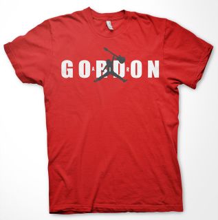 Air Gordon Phish Parody t shirt , vintage concert t , air gordo , red