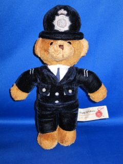 Keel Toys British Plush Bear Police Officer Bobby