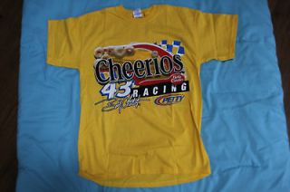 New Nascar Shirts Bobby Labonte Yellow Cheerios Racing #43 T shirt
