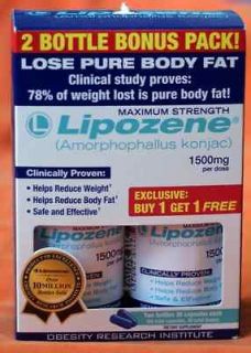 NEW Lipozene Diet Weight Loss Body Fat Pills 180 CAPS