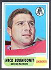 1968 TOPPS FOOTBALL 124 NICK BUONICONTI EX NM BOSTON PATRIOTS CARD