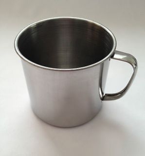  STEEL CUPS 20oz camping hiking war tin metal outdoor water pot boil