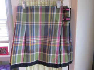 Boutique LITTLE JOULES plaid skirt Sz 9/10 $56