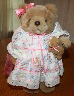 BEARLY PEOPLE 1994 Girl TEDDY BEAR in Party Dress