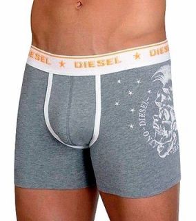 Diesel Mens Underwear Sebastian Grey Boxer Shorts 00CG2J