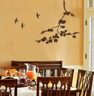 Wall Stencil Sycamore Spreading Branch, DIY Stencil better than decals
