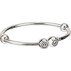 Sterling Silver Solid Bangle Authentic Chamilia Bracelet 3 Sizes