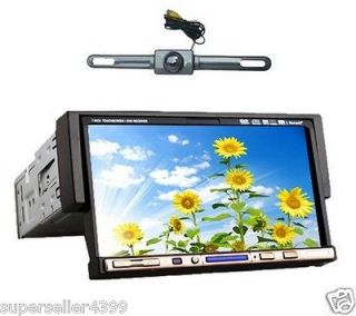 Single 1 Din 7 In Dash Car Stereo DVD CD Radio Player Touch Screen 