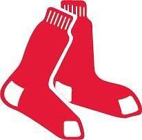 Boston Red Sox sox Logo set of 2 Corn Hole Decals, Bag Toss