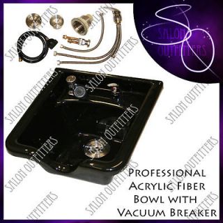 Acrylic Fiber Shampoo Bowl Sink Vacuum Breaker Beauty Barber Spa Salon 