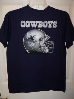 Dallas Cowboys Football Helmet Short Sleeve Shirt Boys Size 14 / 16 