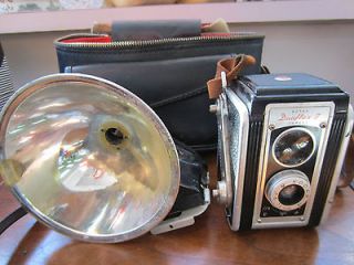 Kodak Duaflex II with Original Flash and Leather Case UNQIUE and 