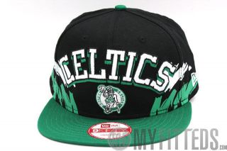 Boston Celtics Side Snap Jet Black Lucky Green New Era 9Fifty 