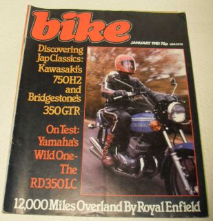 BIKE 1/81 Yamaha RD350LC, Bridgestone 350 GTR, Kawasaki H2, Moto Guzzi 