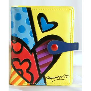 Romero Britto Small Heart Wallet, Yellow by Giftcraft
