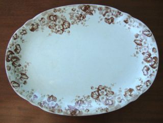 ALBION BOURNE & LEIGH POTTERY PLATTER PRIMULA DESIGN