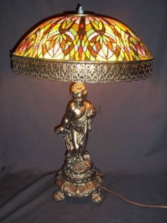 brass cherub lamp in Collectibles