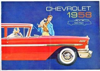 1958 Chevrolet Station Wagons (8) Page Brochure NOMAD BROOKWOOD YEOMAN