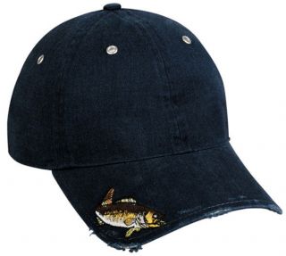 OUTDOOR CAP WALLEYE FISH BALL HAT NAVY BLUE EYE 016