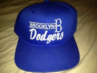 Brooklyn Dodgers Retro Snapback Cap Hat AN 2 Tone White Blue