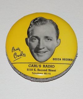 Bing Crosby Decca Record Cleaner Brush Vintage Decca pop movie theater 