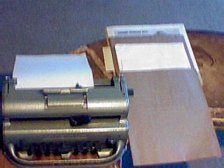 Perkins Brailler With Paperwork Braille typewriter Writer Machine 